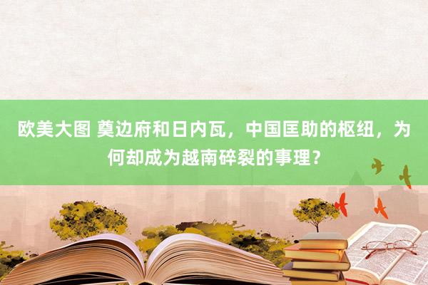 欧美大图 奠边府和日内瓦，中国匡助的枢纽，为何却成为越南碎裂的事理？
